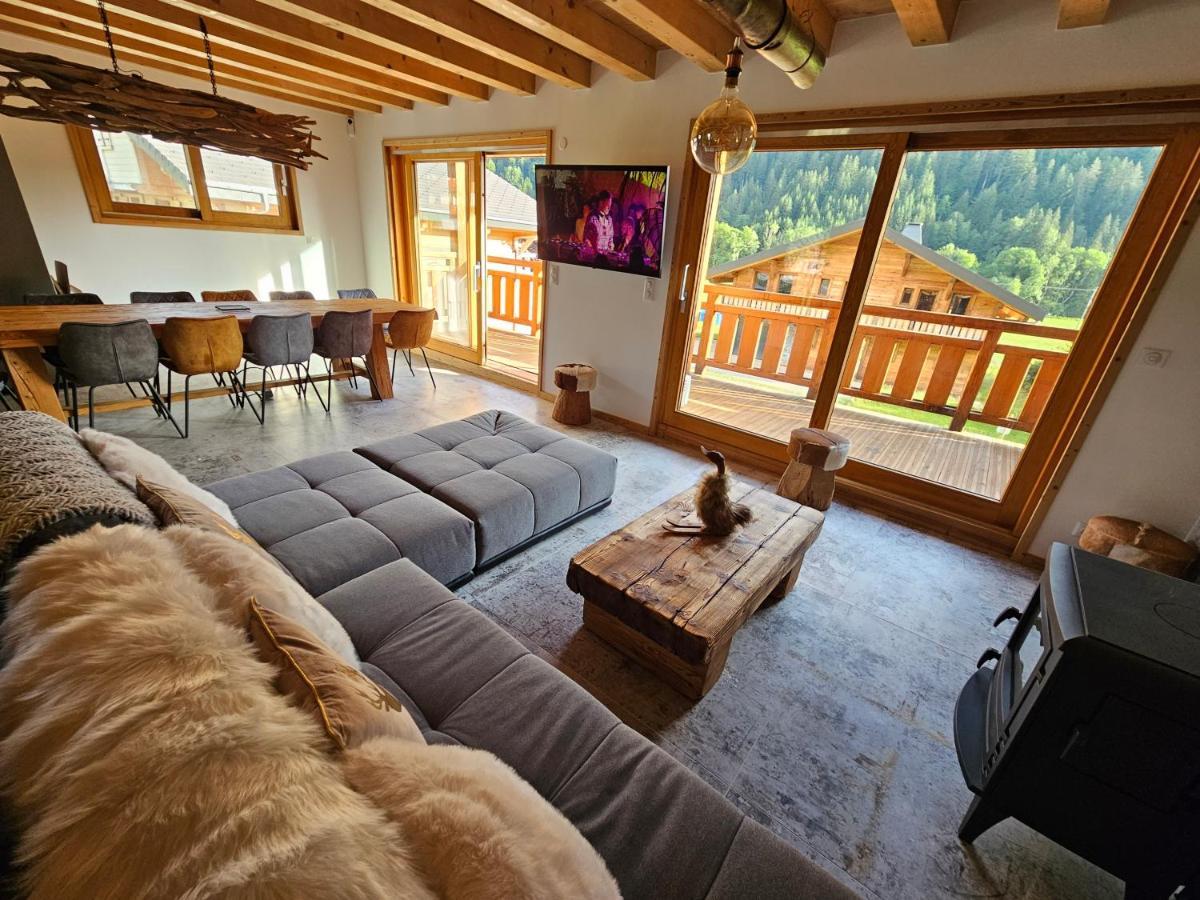 Demi-Chalet Vadel La Panthiaz 15 Pers 5 Chambres Abondance Eksteriør bilde