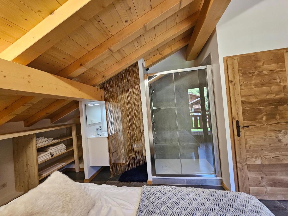 Demi-Chalet Vadel La Panthiaz 15 Pers 5 Chambres Abondance Eksteriør bilde