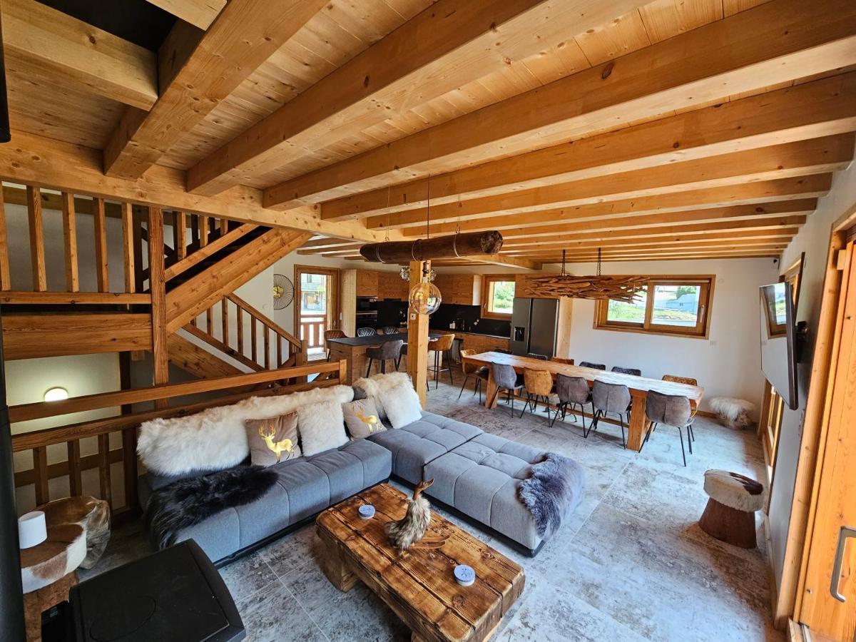 Demi-Chalet Vadel La Panthiaz 15 Pers 5 Chambres Abondance Eksteriør bilde