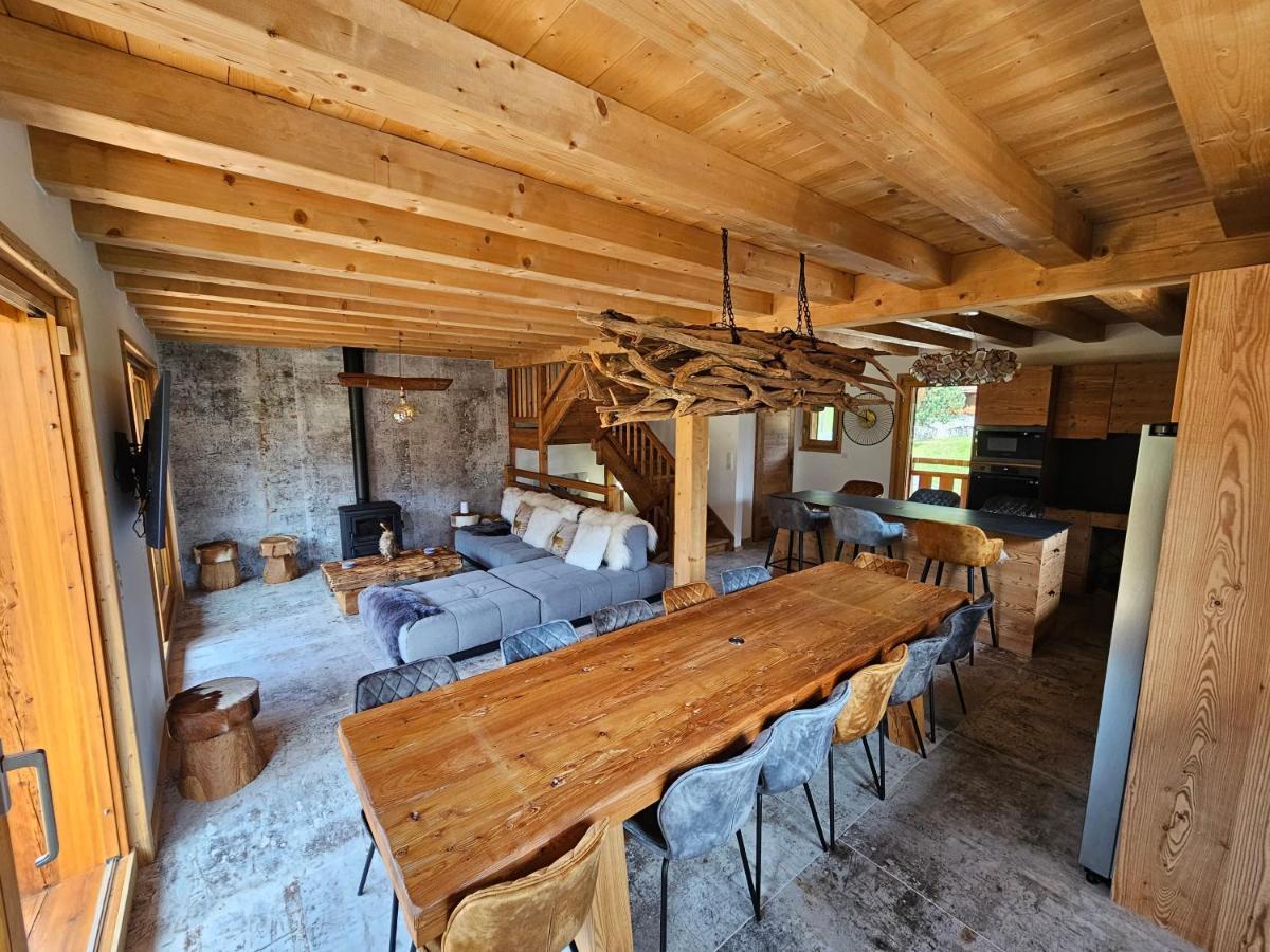 Demi-Chalet Vadel La Panthiaz 15 Pers 5 Chambres Abondance Eksteriør bilde