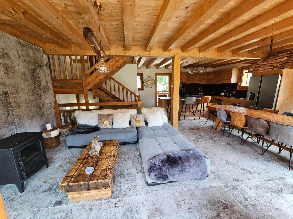 Demi-Chalet Vadel La Panthiaz 15 Pers 5 Chambres Abondance Eksteriør bilde
