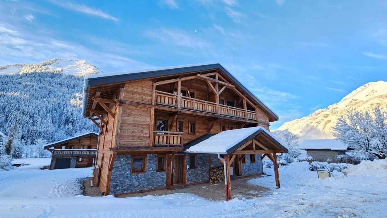 Demi-Chalet Vadel La Panthiaz 15 Pers 5 Chambres Abondance Eksteriør bilde