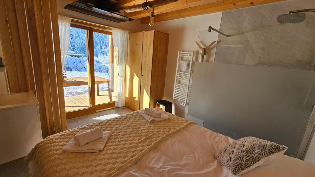 Demi-Chalet Vadel La Panthiaz 15 Pers 5 Chambres Abondance Eksteriør bilde