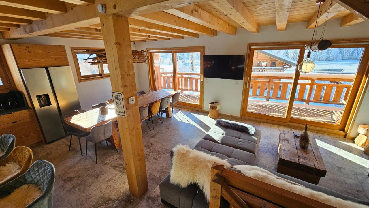 Demi-Chalet Vadel La Panthiaz 15 Pers 5 Chambres Abondance Eksteriør bilde