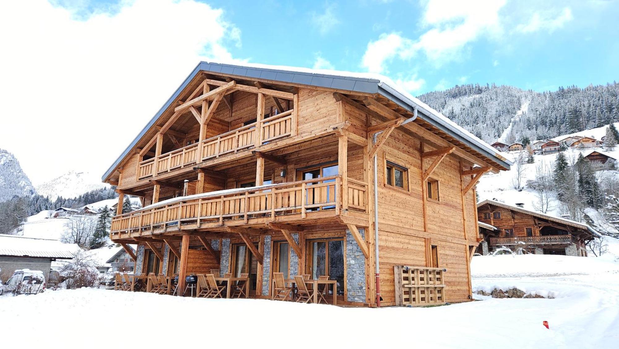 Demi-Chalet Vadel La Panthiaz 15 Pers 5 Chambres Abondance Eksteriør bilde