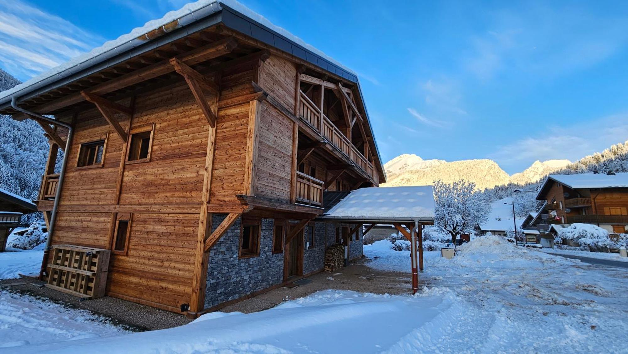 Demi-Chalet Vadel La Panthiaz 15 Pers 5 Chambres Abondance Eksteriør bilde