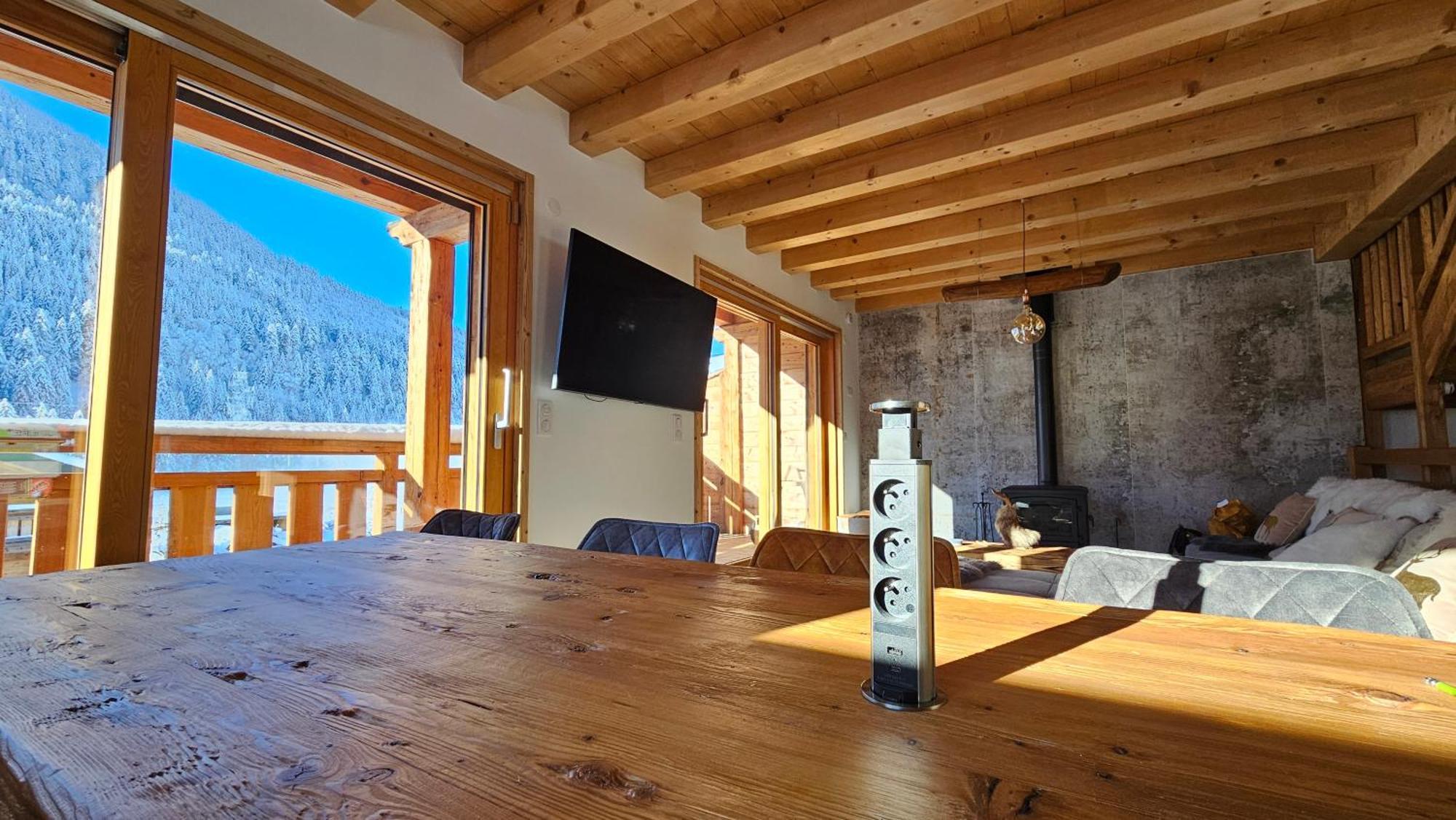 Demi-Chalet Vadel La Panthiaz 15 Pers 5 Chambres Abondance Eksteriør bilde