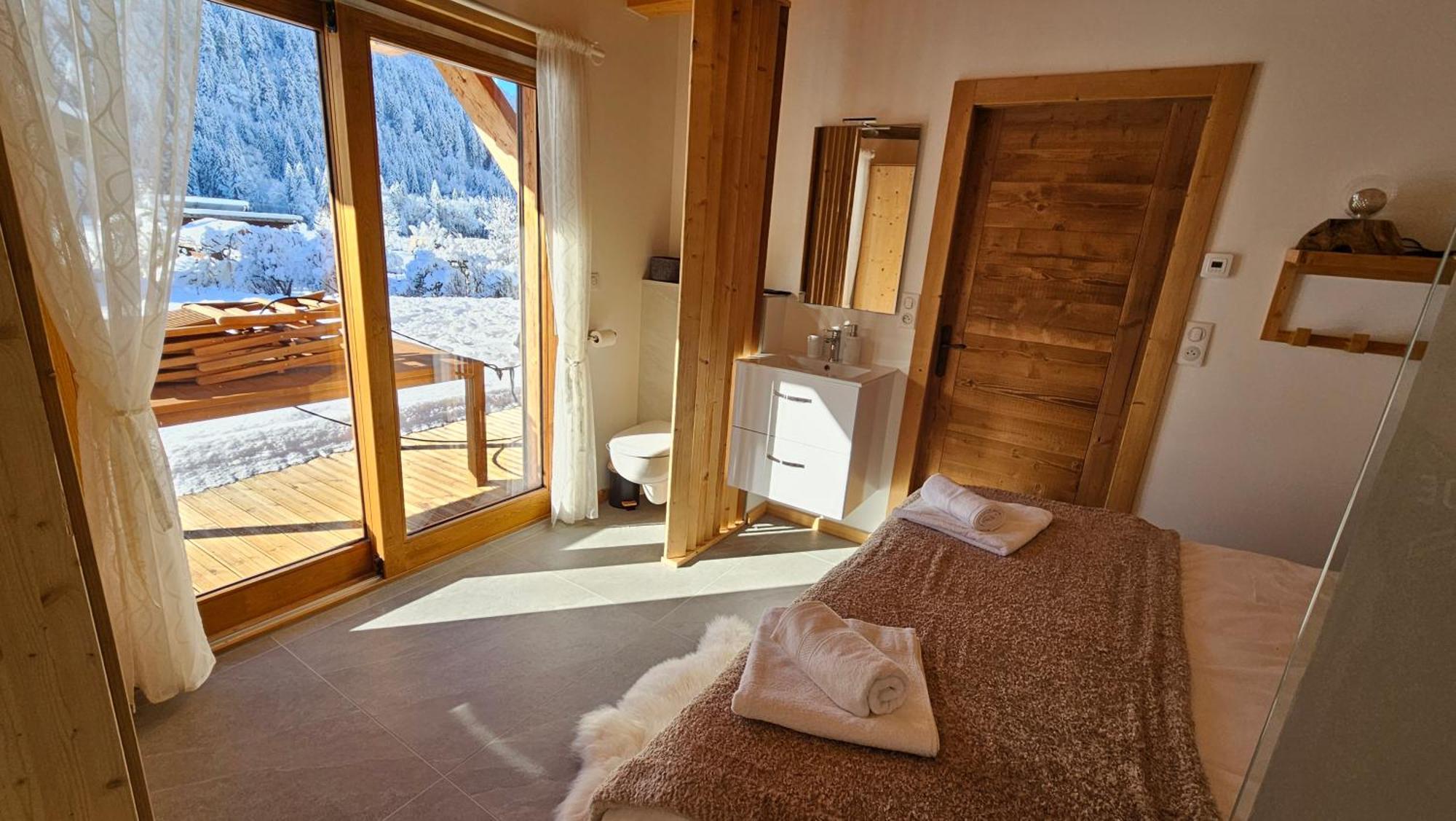 Demi-Chalet Vadel La Panthiaz 15 Pers 5 Chambres Abondance Eksteriør bilde